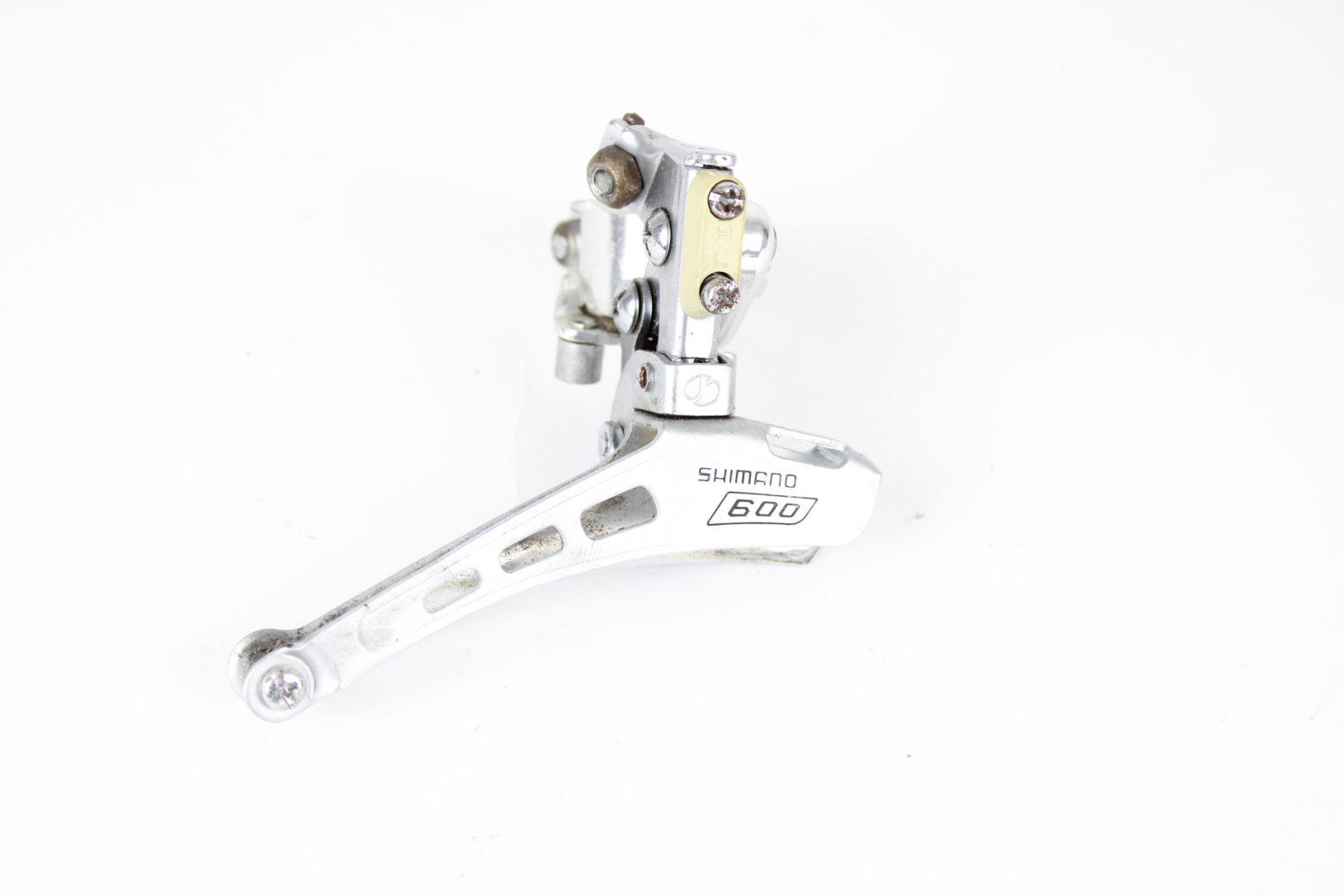 Moulinet Shimano Tiagra Dérailleur Avant Shimano 600 ULTEGRA FD-6401 - 8 Vitesses, Double Plateau, Pince 28.6 Mm - Vintage New Old Stock Piece Velo Retro Neuf